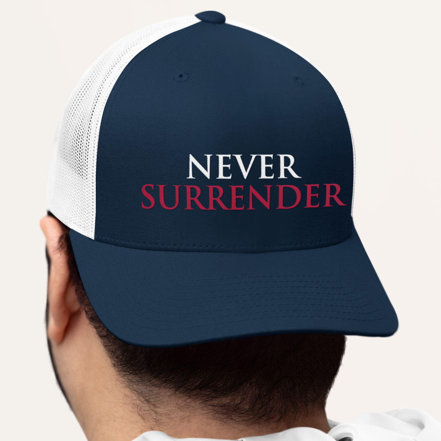 Never Surrender Trucker Hat – Fundraiser Edition