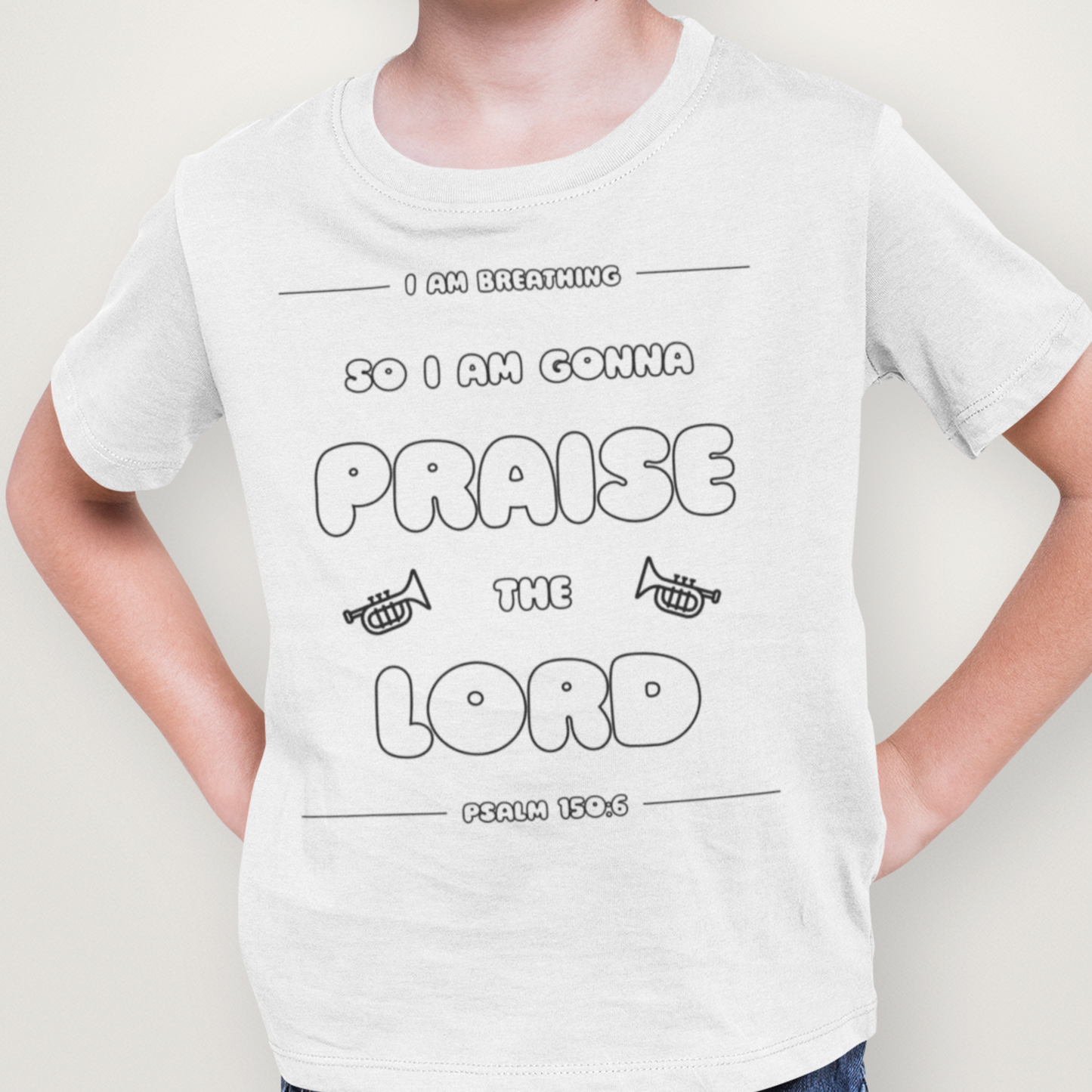 Kids Color-In Scripture Tee